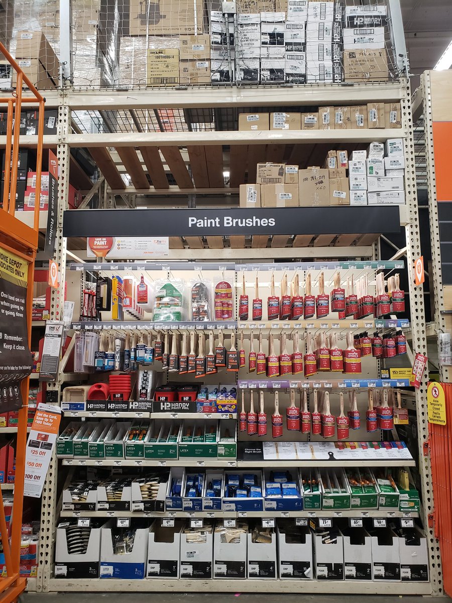 Danielle_HD4040's tweet photo. Paint brushes packed down, holes filled and faced! Looks beautiful! #4040rocks #perfectbay https://t.co/98GQf2yL9R