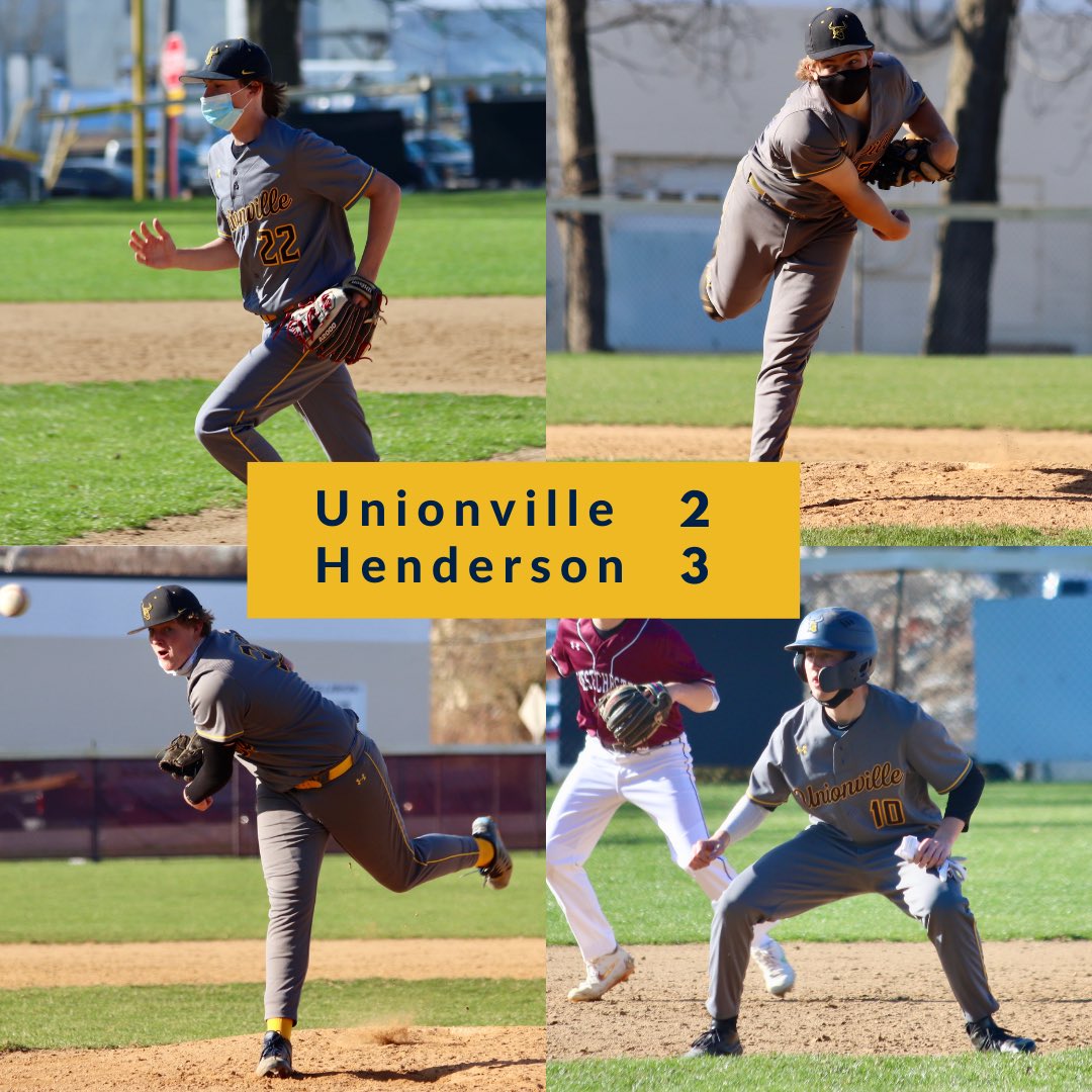 Not the result we wanted, but hats off to Henderson. Back at it next week. 

#longhornbaseball
<a href="/UnionvilleBaseb/">Unionville Baseball</a> 
@goUathletics