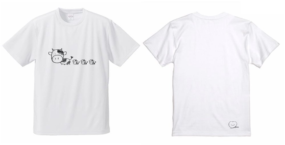 イラストTシャツの方はこんな感じになります！！宜しくお願いします🐮♡
https://t.co/6982xREFWP https://t.co/Rqg10imXzA