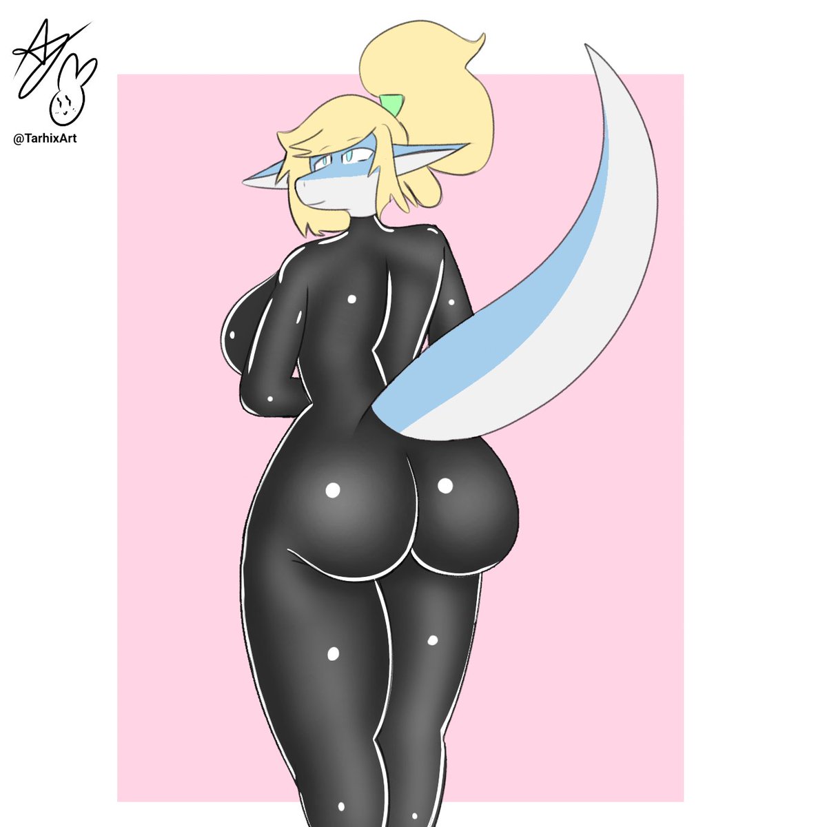TarhixArt's tweet photo. Dicho y hecho, Sophie en traje de latex. 

PD: Disculpen si la cara de Sophie es de baja calidad, no tenía muchas ganas de dibujar :): https://t.co/BOanNxhrHf