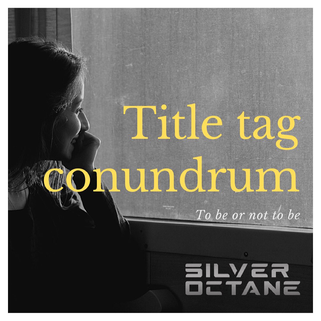 Title tag conundrum. To be or not to be. 

The official Google recommendation is to be descriptive and concise. No limits! 

#titletags #titletagoptimization #seo #seotips #digitalmarketing #searchengineoptimization #ranking #silveroctane