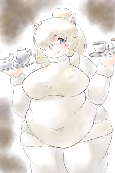 フワフワアルパカさん#けものフレンズ#ぽっちゃり 