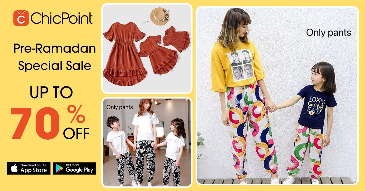ChicPoint_AR's tweet image. I know you look gorgeous with our new season collection. Up to 70% OFF! Don’t miss this Pre-Ramadan Sale🔥#ChicPoint #ksashopping #kidsfashion #beautiful #onlineshopping