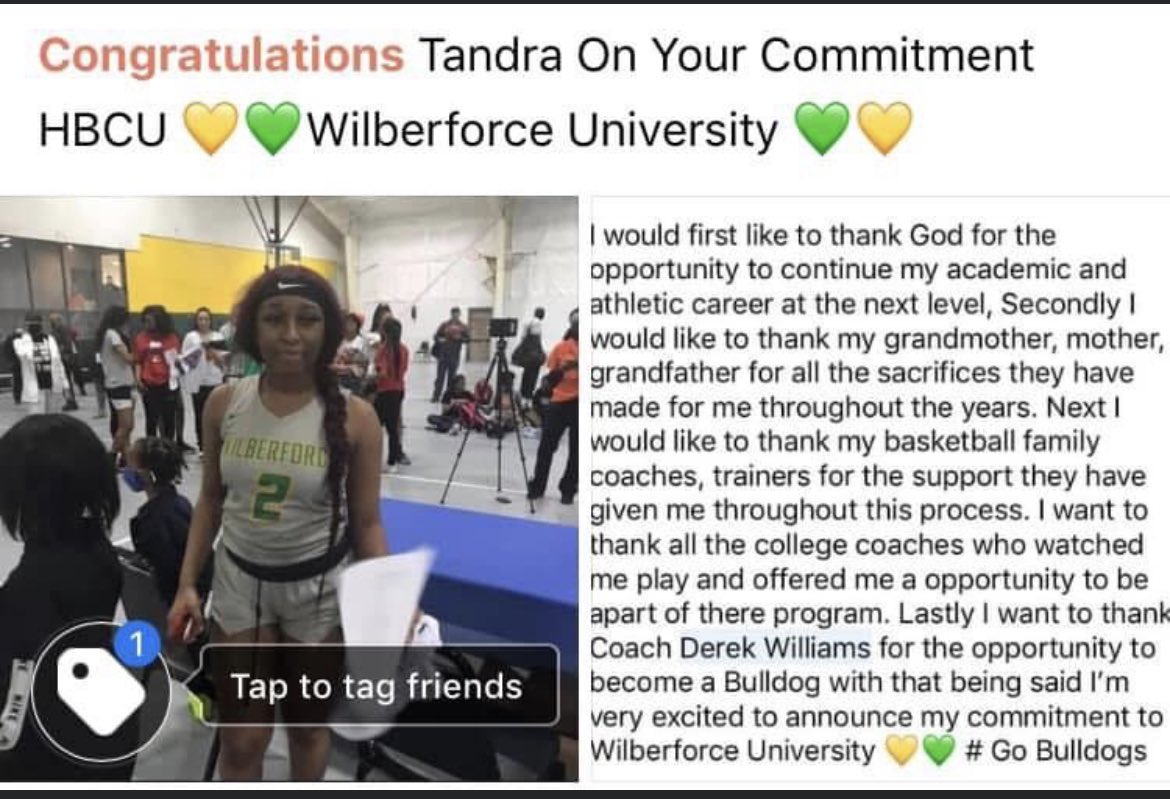 WilberforceWBB's tweet photo. Class of ‘22 starting of right! https://t.co/KtAIcIcrPN