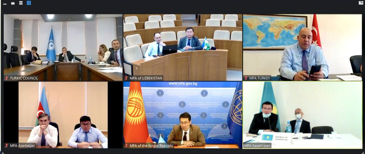 AMirvokhid's tweet photo. I was honored to chair together with @omerkocaman on a rotating basis the 26th on-line meeting of the @TurkicCouncil Senior Officials Committee held on 29-30 March 2021.
We held discussions&prepared the draft #TurkistanDeclaration to be adopted at the upcoming TC Informal #Summit https://t.co/hdFv1HY0Em