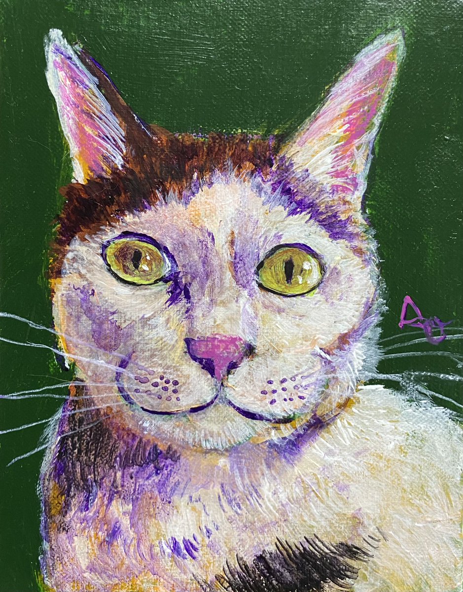 あおニャーマン こんな感じになりました 猫イラスト 猫の絵 猫の絵画 アクリル画 なまねこ 猫の国 似顔絵 オーダー アナログ絵 イラストレーション イラストレーター 猫作家 作家 猫画家 絵描き 画家 あおニャーマン 絵本 T Co