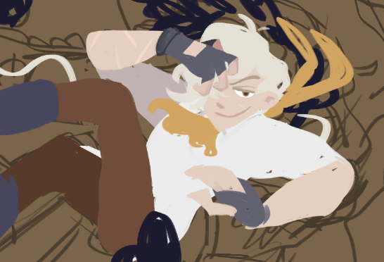 WIP of another gacha-like splash art I'm doing for fun