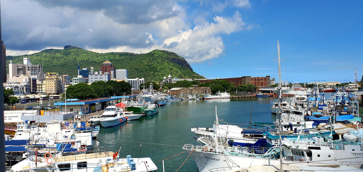 NPandea's tweet photo. A major TECHNOLOGY initiative is coming up by @uniteddocks (#utdl) in Fanfaron Quays, Port Louis #Mauritius . Picture taken from the site where this TECH activity will be located. Stay tuned. https://t.co/SkZSGQThIR