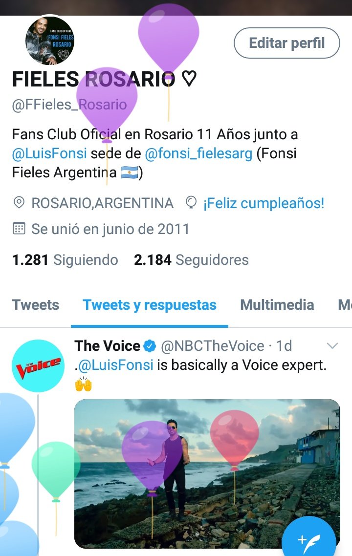 FFieles_Rosario's tweet photo. Hoy cumplimos 11 AÑOS junto a nuestro ídolo @LuisFonsi! Estamos orgullos@s de formar parte de esta familia azul @fonsi_fielesarg 💙...te amamos y te amaremos por y para siempre FONSI. 

#FonsiFielesRosario11Años 🎶🎊 

#FonsiFieles #FonsiFans #LuisFonsi https://t.co/bRLyBPMY9N