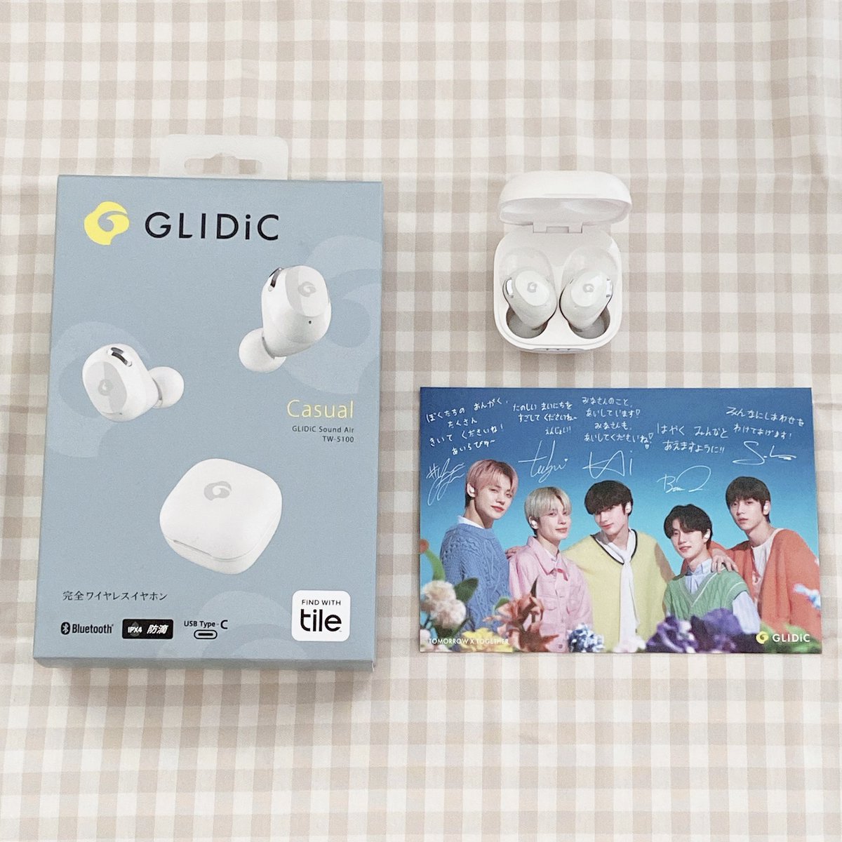 美品】 TXT GLIDiC Sound Air グライディック 特典 メッセージカード