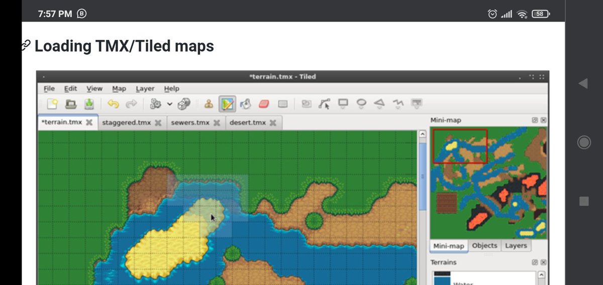 DGreenGames's tweet image. Now learning about tiled maps 📚
#gamedev #libgdx #tiledmap #indiedev