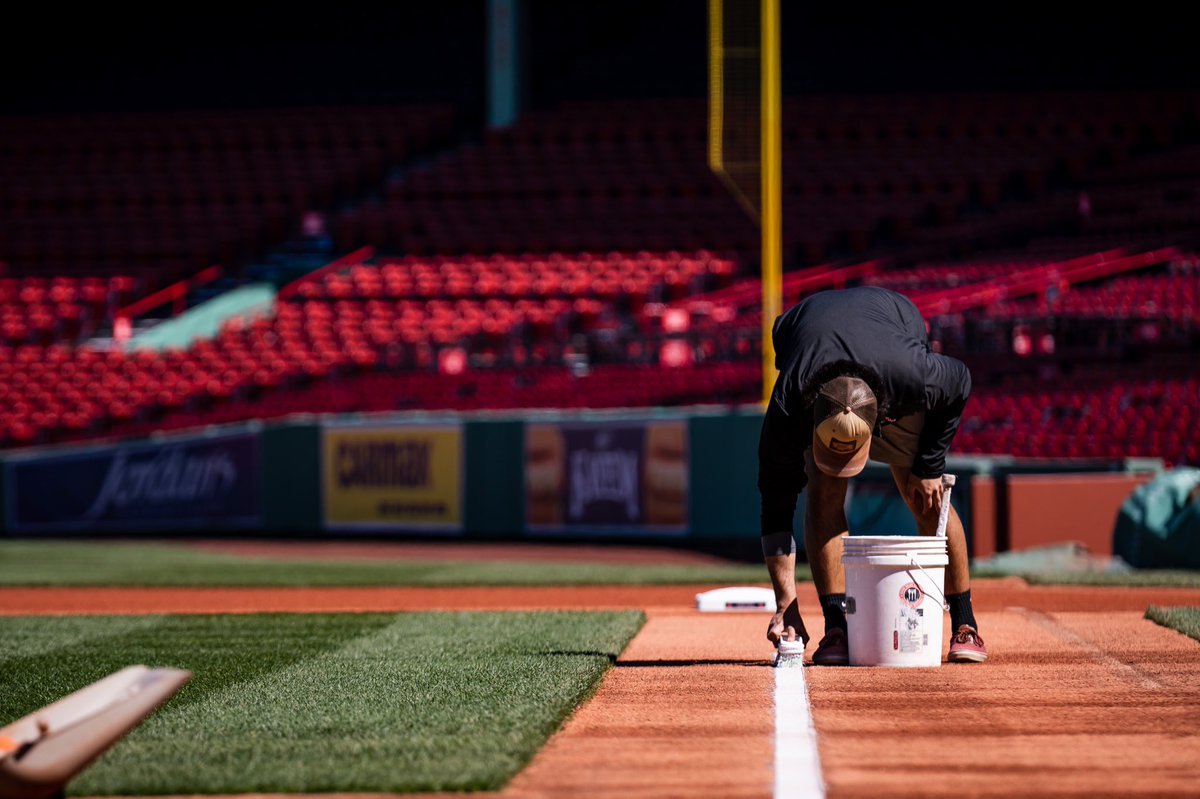 fenwaypark's tweet photo. Getting Opening Day ready! https://t.co/z8zVF7tKll