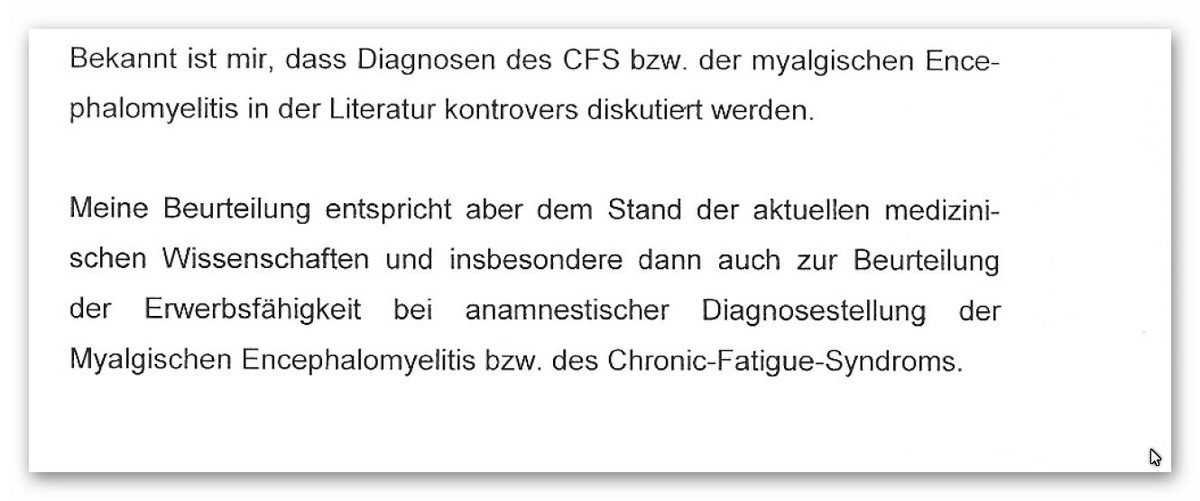 Hervorrager's tweet photo. @Nero70892040 @BAEKaktuell @degampraesident 2021 werden in #Deutschland #MECFS-Pat. weiterhin von #Psychiatern begutachtet. Es werden #Psychiatrie-Fachbücher für die #Begutachtung herangezogen, wie hier bei einem aktuellen Fall vor dem #Sozialgericht. Neue Erkenntnisse werden ignoriert!
Ein Skandal!
@dg_mecfs @FatigatioeV https://t.co/TRYrjz67mB