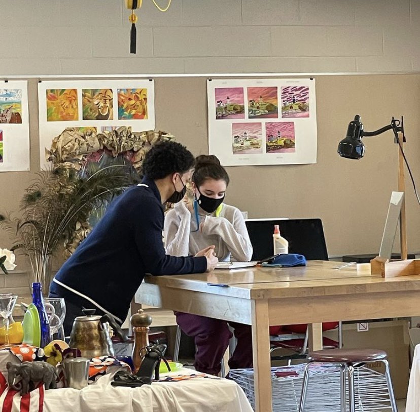 ColbyGoon's tweet photo. had the pleasure of painting bedford high school and got to talk and give advice to the art students✨ https://t.co/gokMTAbPYE