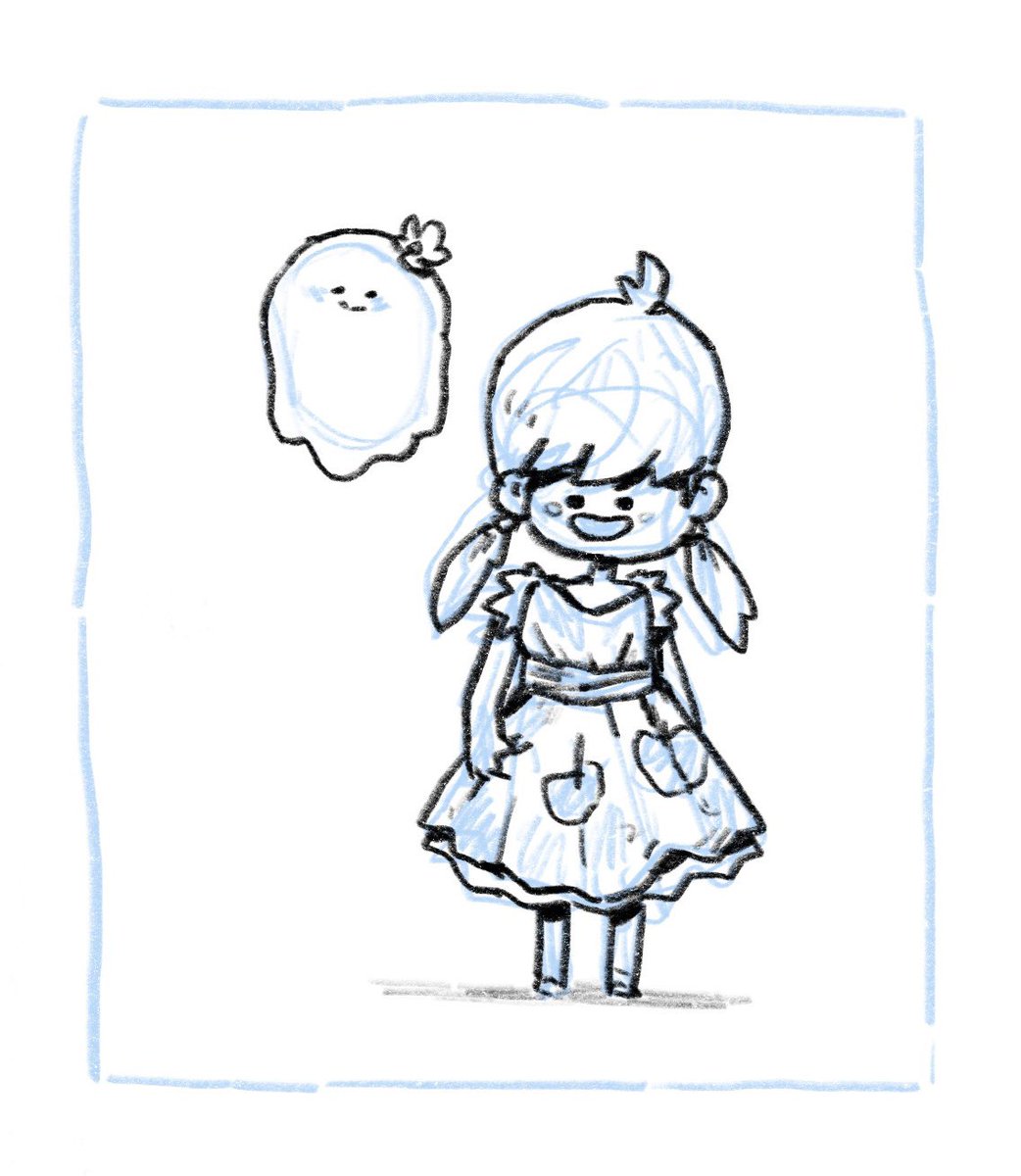 Late night sketching, thinking about the show City of Ghosts :) Would be nice to have pleasant ghost friends! 