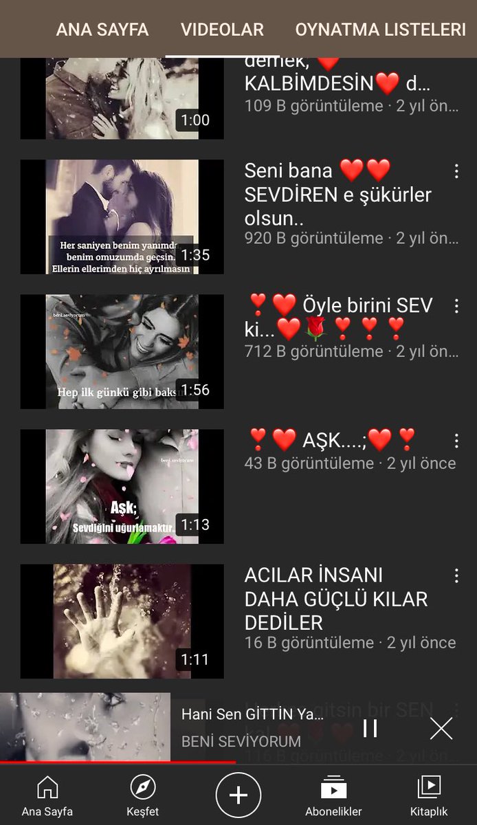 youtube’un sevdiğim köşesine geldim tekrar...