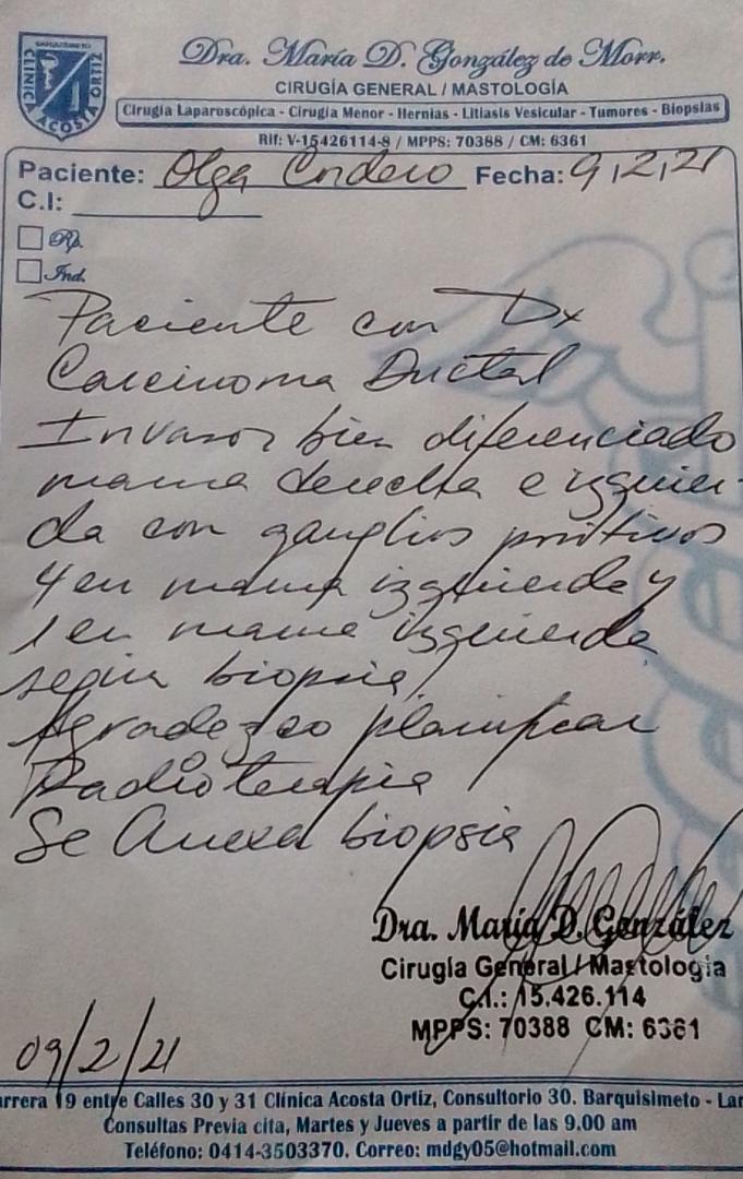 Yhossimarr's tweet photo. Hola¡ Mi madre Olga Cordero paciente oncológico, requiere sus sus Radioterapias, Para culminar su tratamiento. #sialavida. Costo $ 3700. Esta en Venezuela Barquisimeto, Lara. Ayúdame a difundir, etiqueta a quien nos pueda ayudar. SOS. Teléfonos 02514436917 / 04141588309.🙏🙇‍♀️ https://t.co/QFW3RiE4Zg