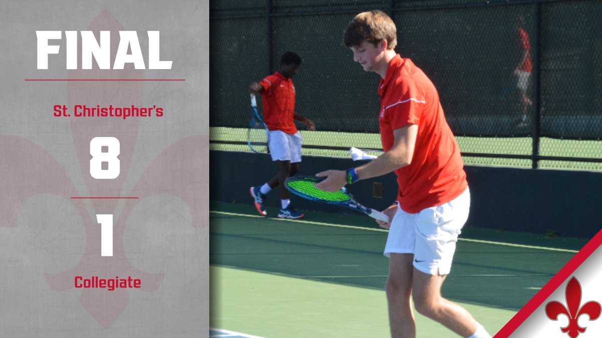 STCVAAthletics's tweet photo. #StCVATennis wins the season-opener over Collegiate! https://t.co/TvcmcwdzF9
