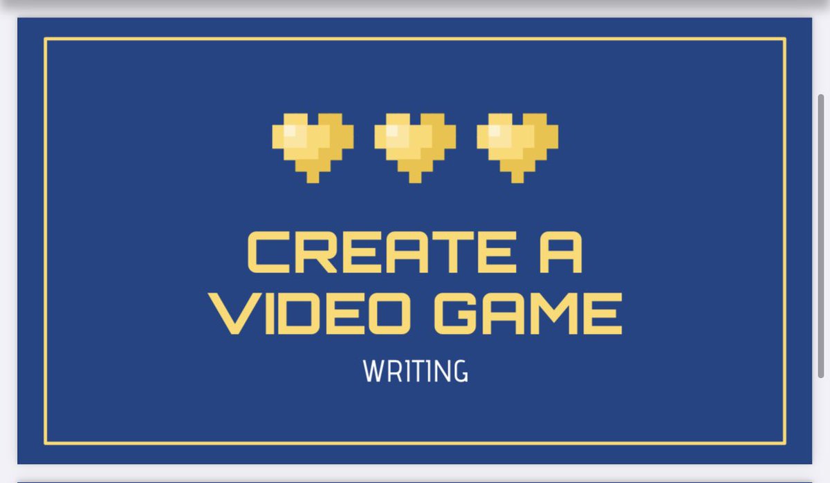 katiebillie_'s tweet image. Students are designing and planning their own video games this week! I cannot wait to see what they come up with in the process. Their creativity is already off the charts! #62Learns #62ICS #EdTech