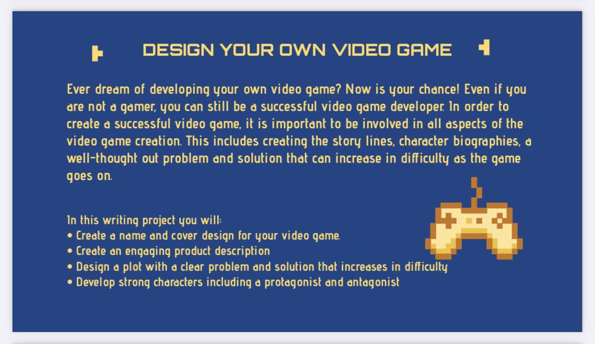 katiebillie_'s tweet image. Students are designing and planning their own video games this week! I cannot wait to see what they come up with in the process. Their creativity is already off the charts! #62Learns #62ICS #EdTech