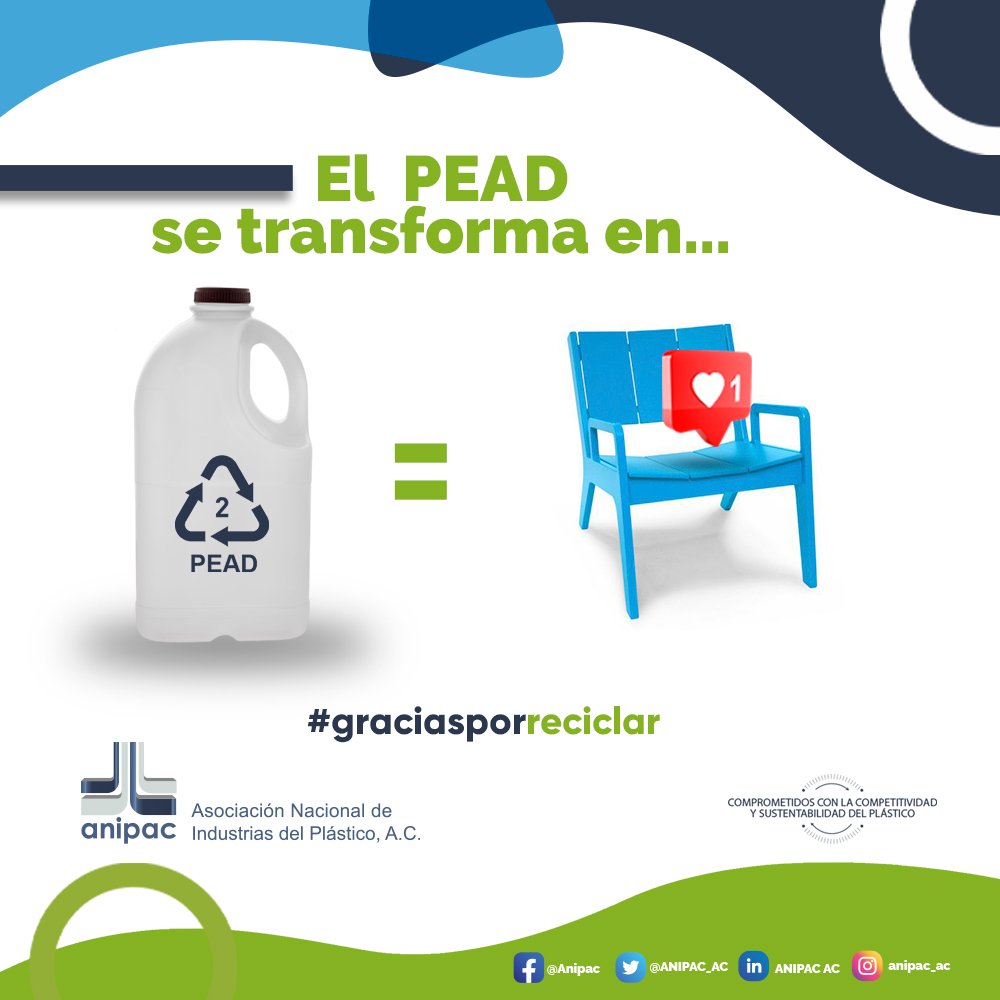 ANIPAC_AC's tweet photo. Los envases de leche y jugos están hechos de #PEAD. Tú puedes hacer que se conviertan en nuevos productos #separando y #reciclando  #plastico #economiacircular #ElPlásticoentuVida https://t.co/AgokZri1Ak