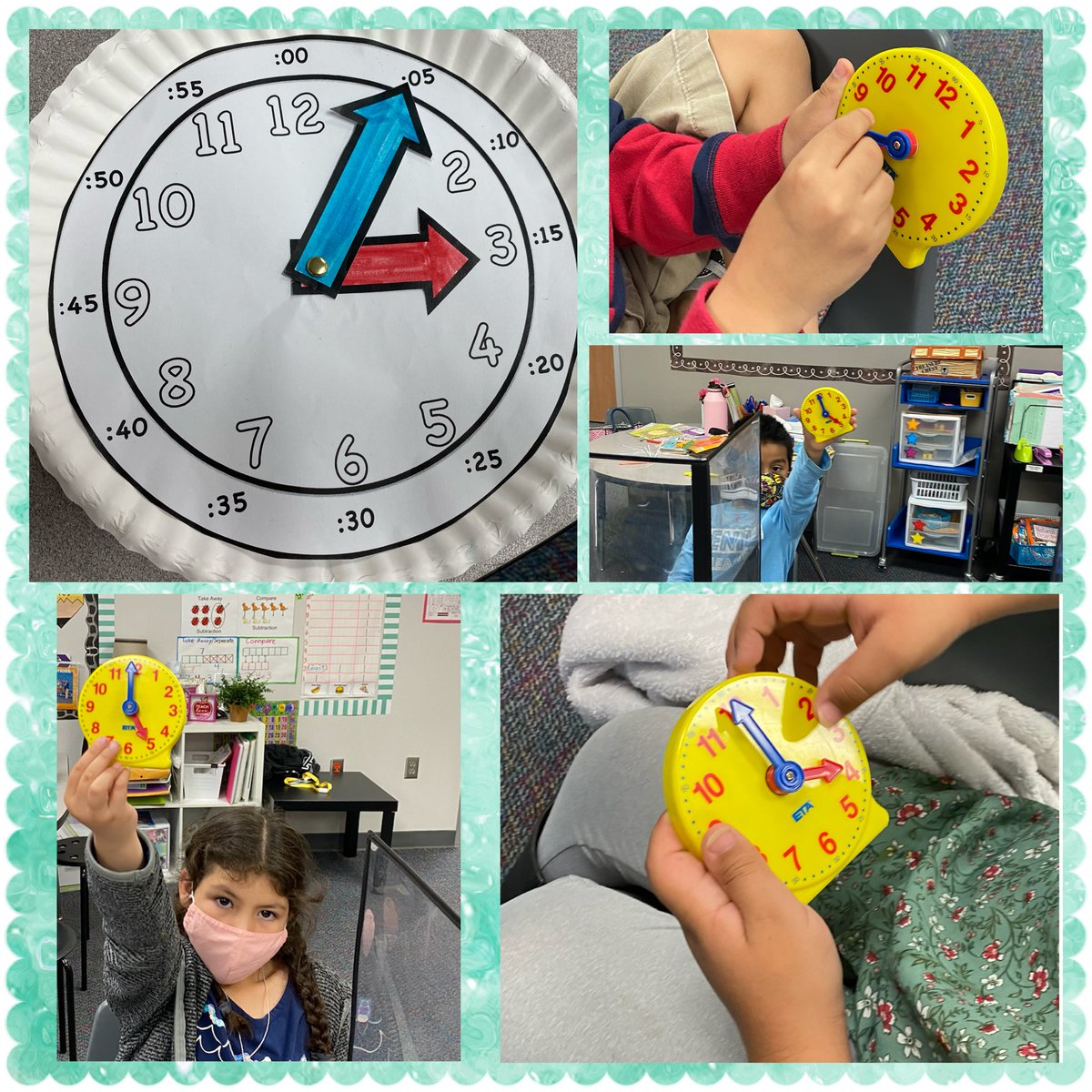 Andre_1Lester's tweet photo. ✨Last week we learned about 📏 📐Measurement. This week we are learning about reading the time using ⏰the analog and 🕰 digital⌚️clock🕣. ✨#mathisfun #welovemath @CFISDAndre @CyFairISD #AndreInAction #LestersFirsties @CFISDPK1 #learningisfun https://t.co/IN9ZUSvcgm