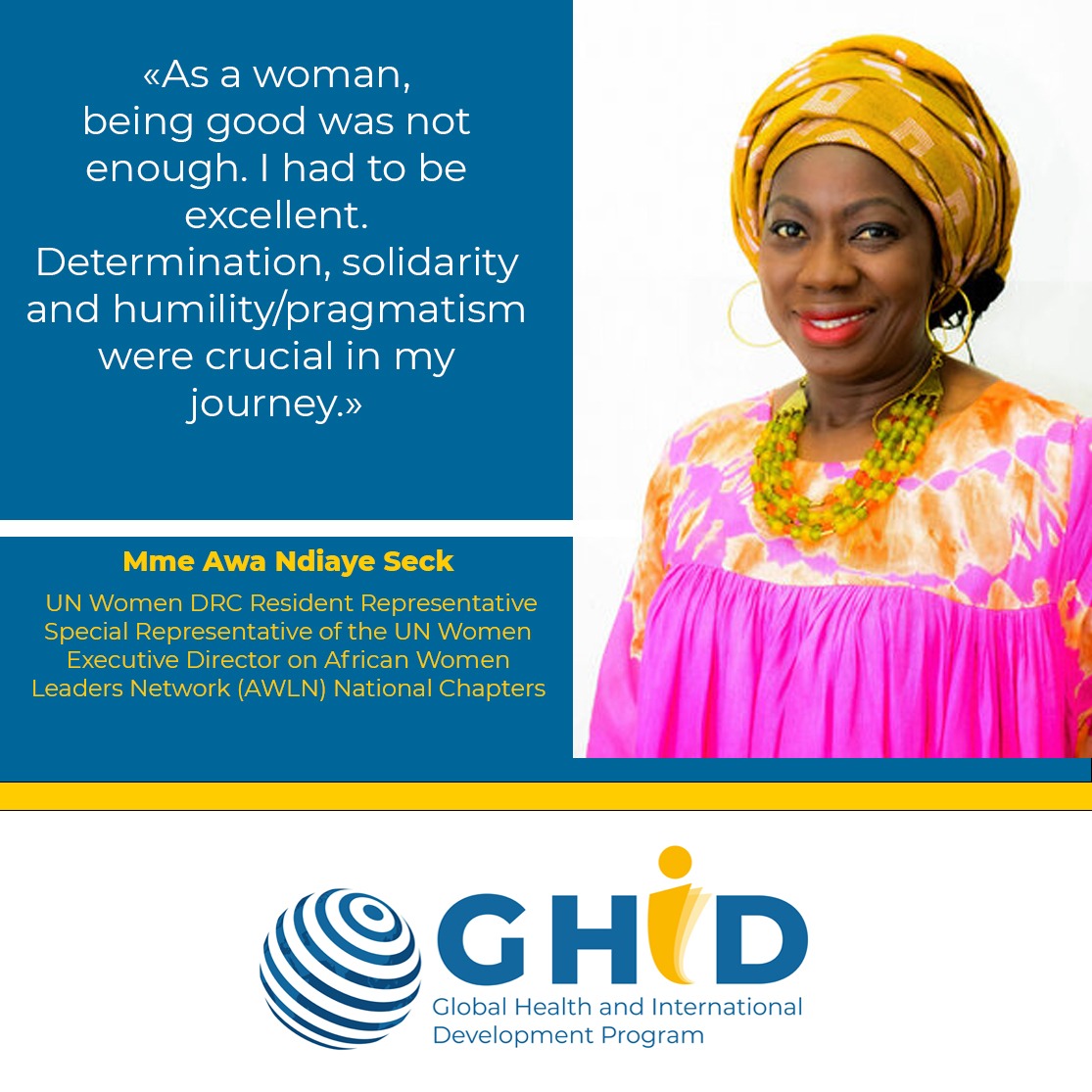 GHIDProgram's tweet photo. Ms. @AwaNdiayeSeck1 shared her personal #story with #fellows during our third Learning Institute.
#GHIDProgram #ghidfellowship #learninginstitute #gender #internationaldevelopment #networking https://t.co/S7biGoocih