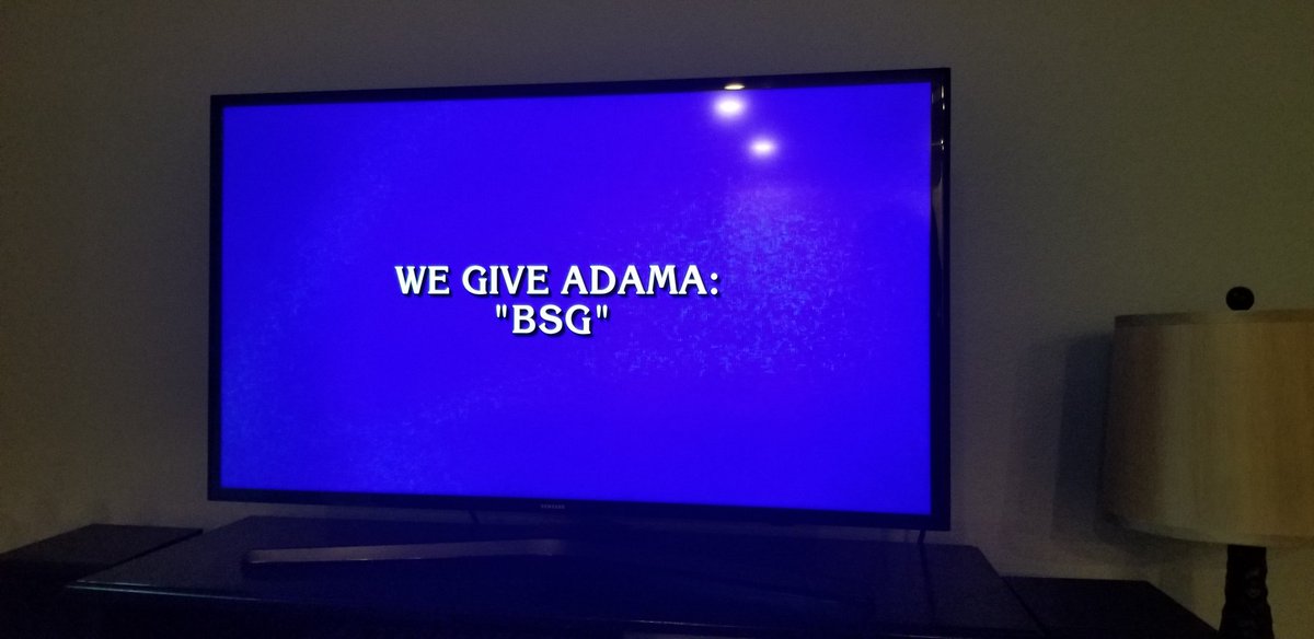 filmprofmark's tweet photo. None of the Jeopardy contestants got this clue in category "Abbreviated TV". Bet they wish they had been listening to @dejareviewed https://t.co/PCcmPaR5pc