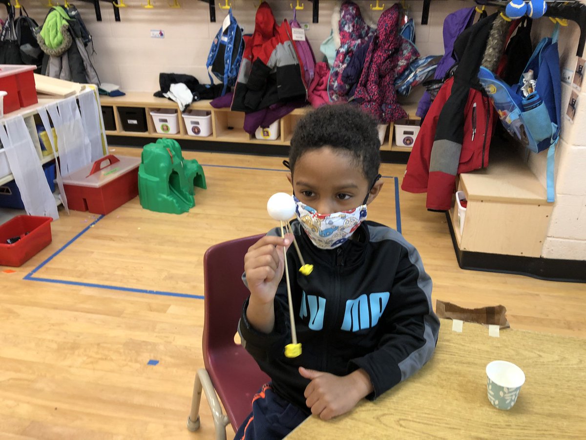 STCKindergarten's tweet photo. We had so much fun being scientists on Monday and exploring gravity. Helicopters, magic tricks, balancing birds and racing cars! Thank you Melinda at “Scientists in School” for a great virtual visit! https://t.co/PtUbqIijp6