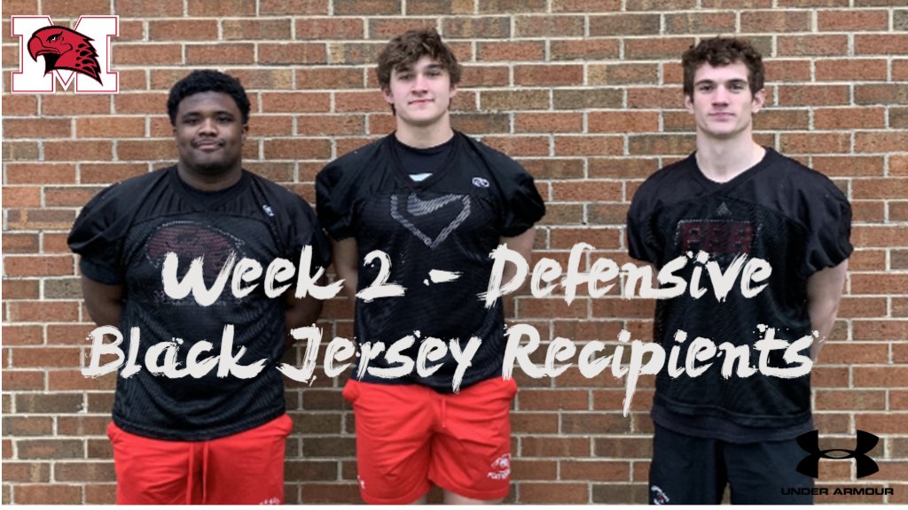 RedHawkFB's tweet photo. Jamari, Pat, Tank, Jimmy & Nick earned the Black Jerseys for their outstanding performances in our victory over Brother Rice last Friday night! #keepgrinding #ontoweek3 https://t.co/UiL4EKycaH