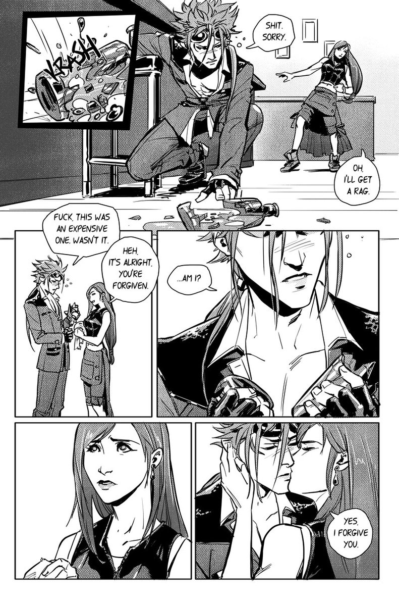 Reposting (most of) my #SeventhHeaven2021 fanarts on my main account

Day 3 "I forgive you"
#ReTi 