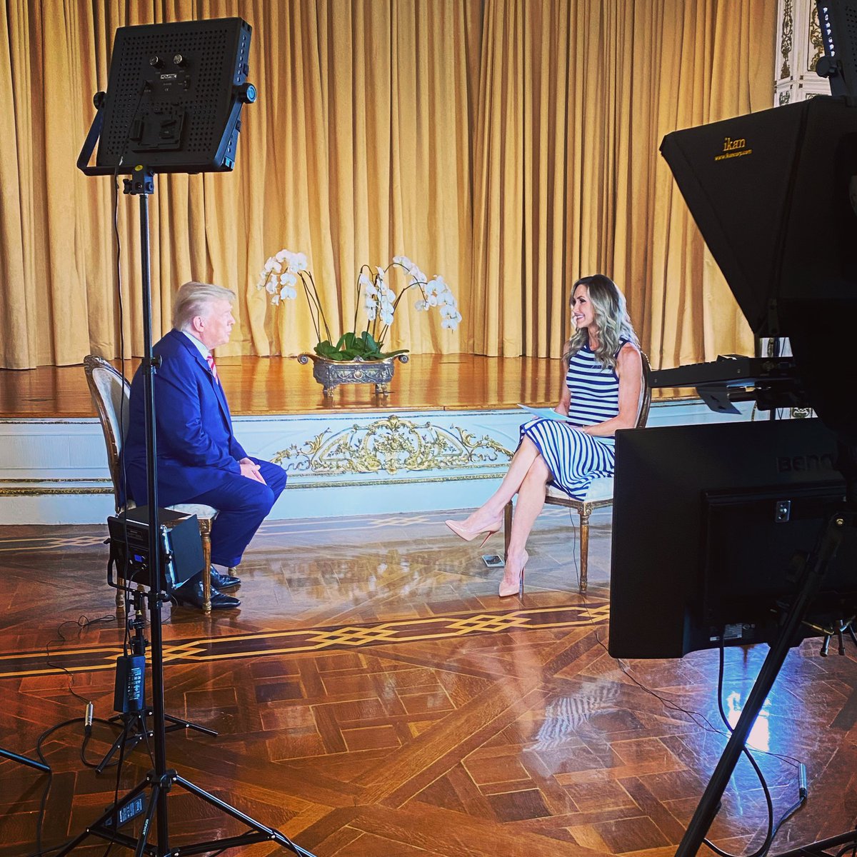 EricTrump's tweet photo. YUGE interview tonight on The Right View with @laraleatrump &amp; President Trump — watch at https://t.co/ftsZ7guup8 https://t.co/t3OsRLVLdz