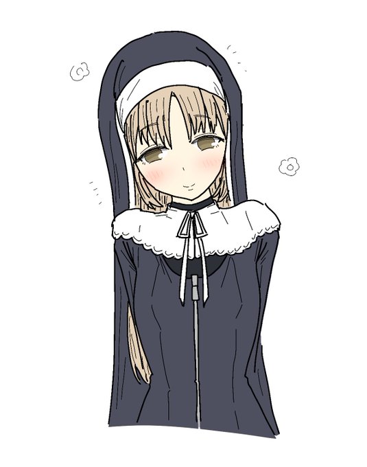 有識者の方々にお聞きしたいのですが、clrさんの修道服ってどんな構造なのでしょうか…… 首のところに見える黒インナー?が謎を深める… 