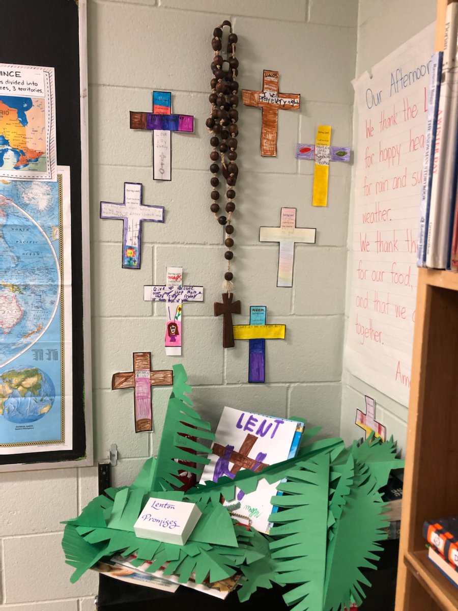 "They took branches of palm trees and went forth to meet him, and cried, 'Hosanna! Blessed is he who comes in the name of the Lord!'" 
Thanks to Ms. Gubbels and the grade 2/3s! <a href="/LDCSB/">London District Catholic School Board</a> <a href="/mariagrazia014/">Maria Giampa</a> <a href="/Staudt1/">@Staudt1</a>