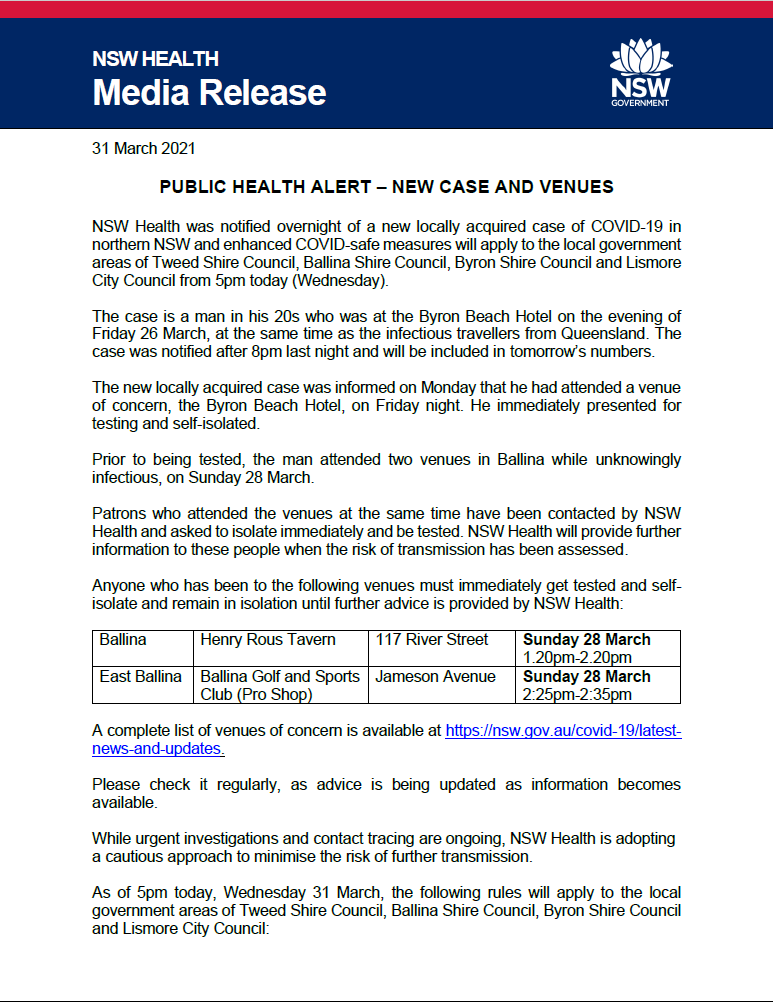 NSW Health tweet media