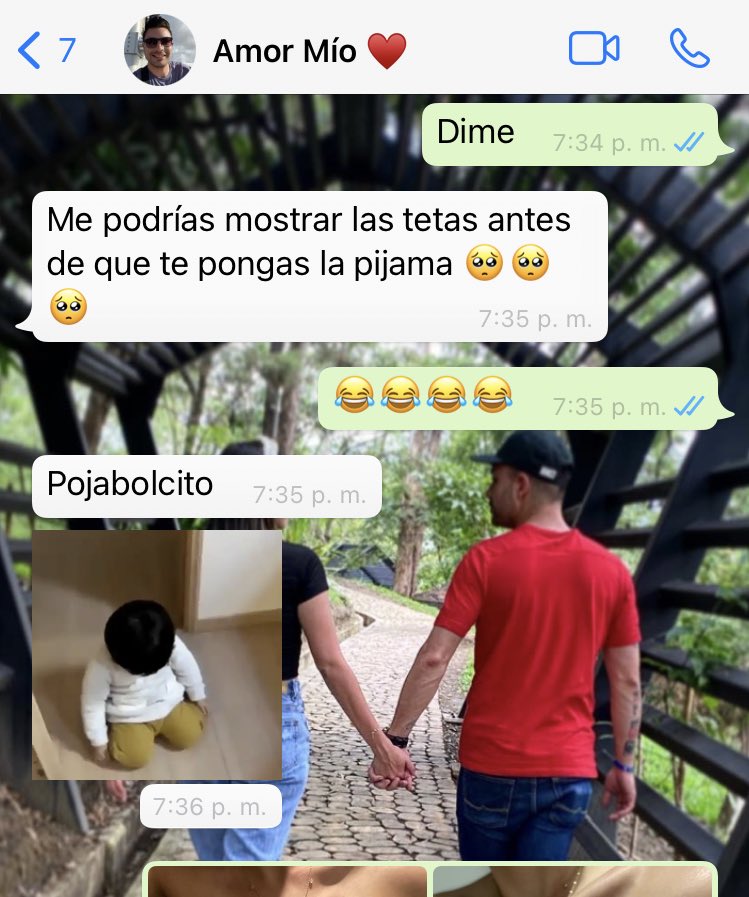 Mi novio pidiéndome un favor urgente. 

El favor...