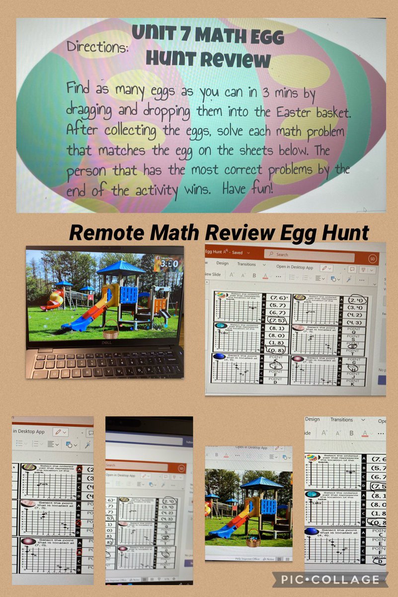 outtheboxedu's tweet photo. Had to make the egg hunt happen for both my face2face and remote students! @ecwestwildcats #mathegghunt #HappyEaster https://t.co/vnPcaf1QOE