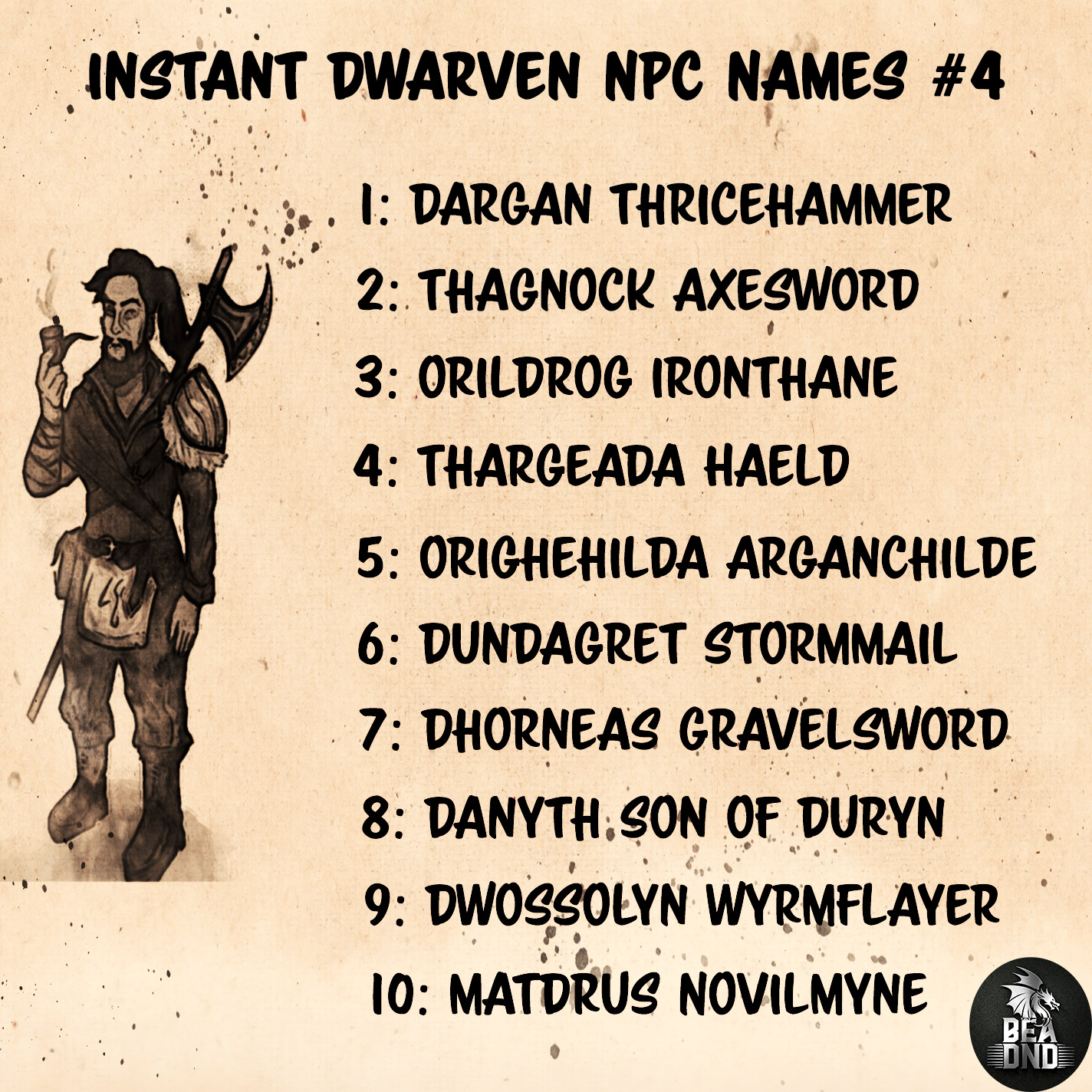 Dwarf Names Dwarf Names Dwarf Name Generator, Name Generator,