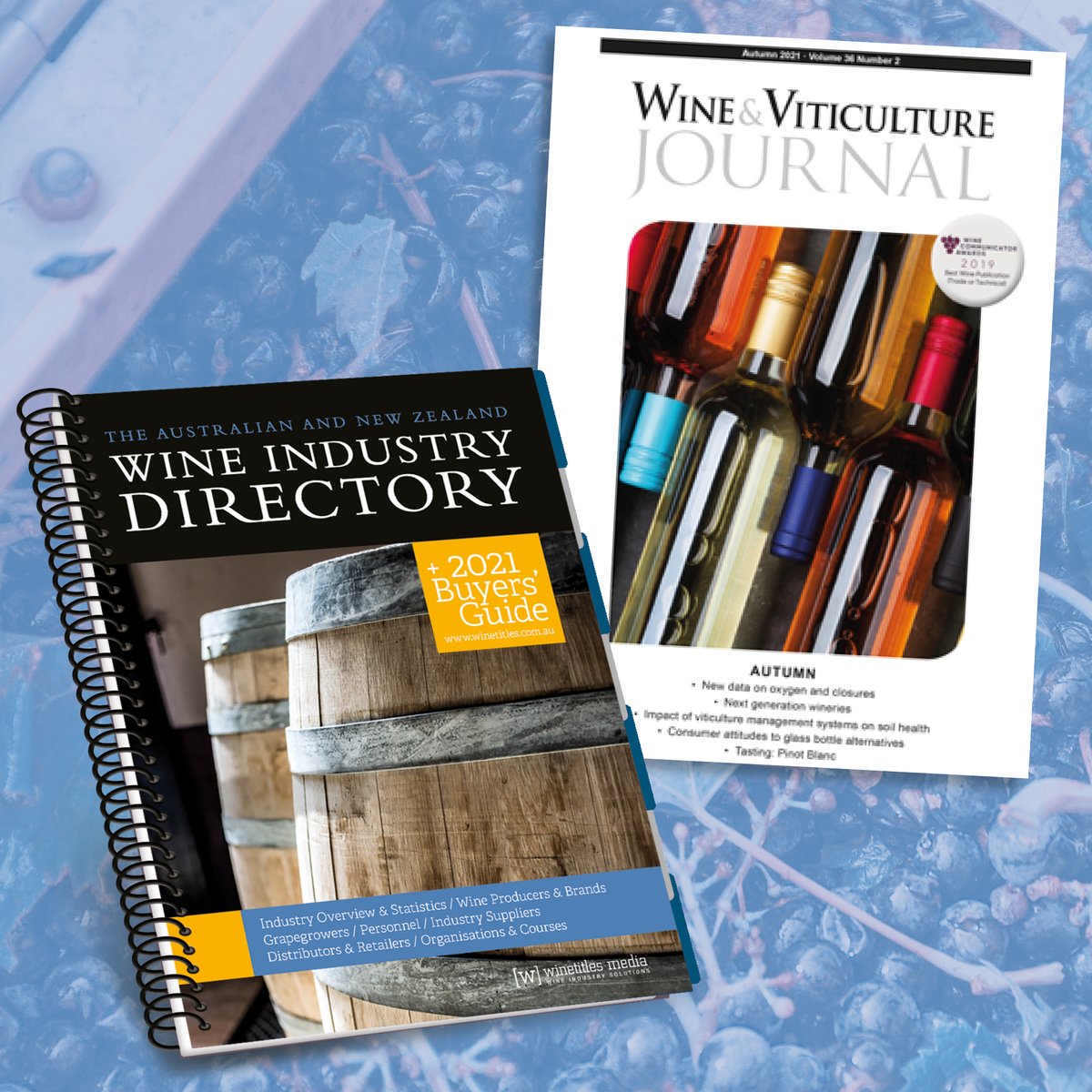 Autumn's Wine &amp; Viticulture Journal features oxidation, closures, packaging, labelling &amp; soil management so ensure that you also have the 2021 Wine Industry Directory at hand for all your suppliers that cover these needs. Order your directory now at ow.ly/5Zyi50EcPba