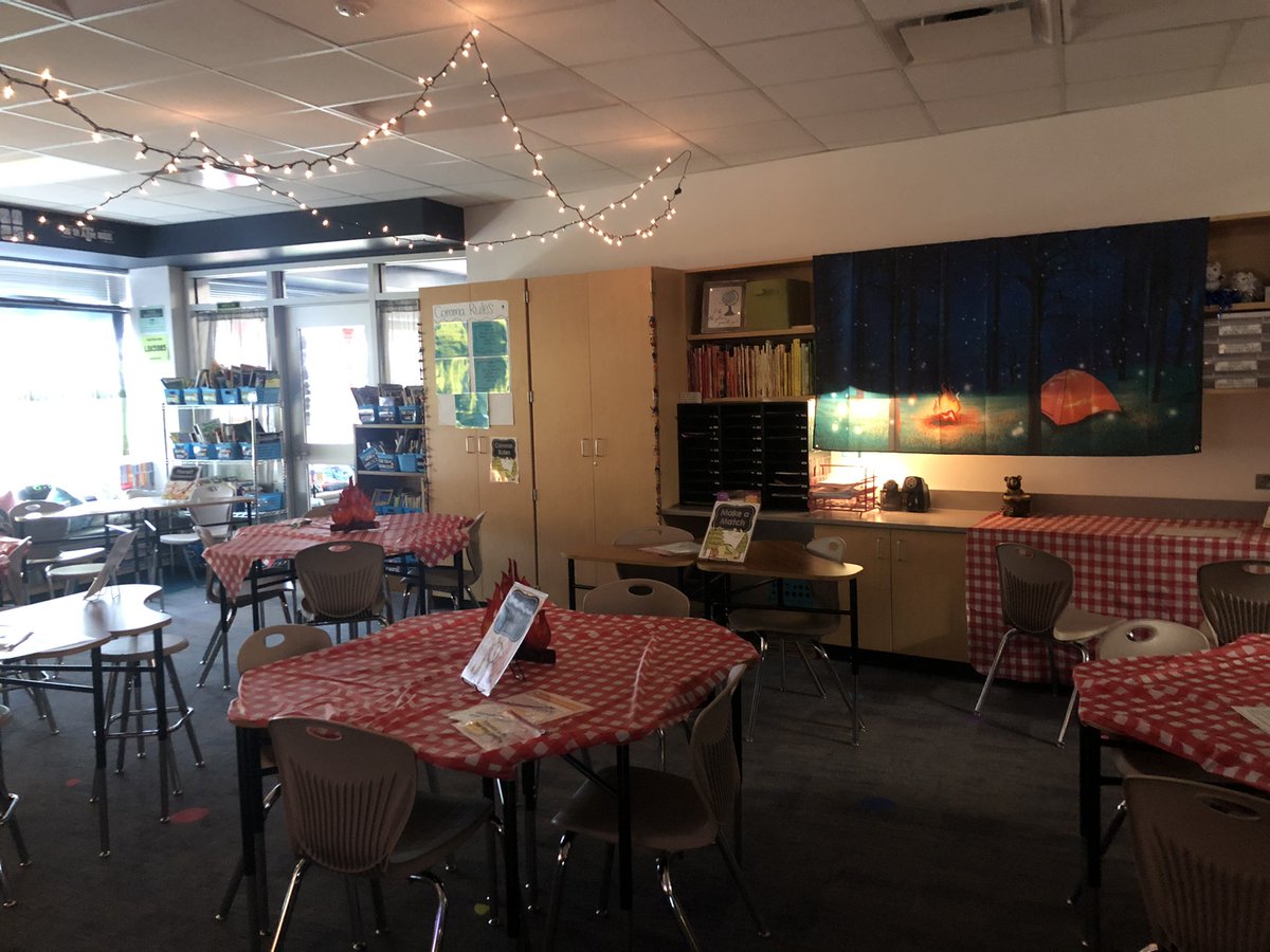 MrsHibler4's tweet photo. Our campground in the Bengal Den and our classroom had our writers so excited for Camp Write-Long today! 🏕📝 From spelling under the stars, to rapid river revising, we are reviewing all our fourth grade writing skills this week! #campwritealong #bengalpride #BEStFantasticFourth https://t.co/mUVg2Tfusk