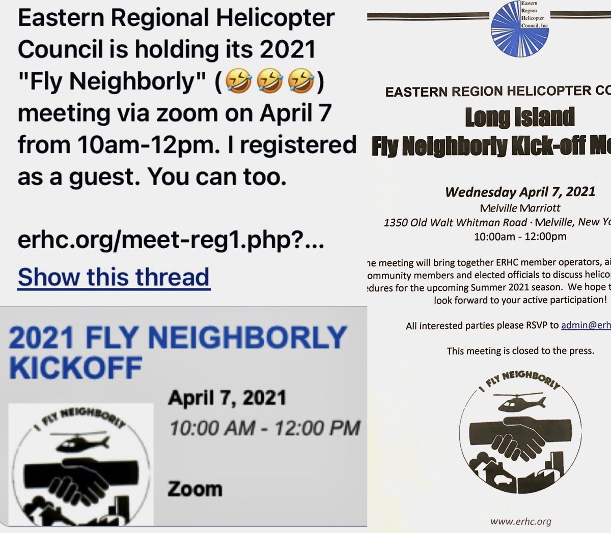 StoptheChopNYNJ's tweet photo. Why did ERHC change its 4/7/21 community meeting from Zoom virtual 2 in-person meeting?! Aren’t we still in a pandemic? What r the Covid protocols?! Is this 2 keep out the community?! This should be changed back 2 Zoom! @galeabrewer @PaulVallone @GothamGazette @THECITYNY #ERHC https://t.co/YJw3DzBBO3