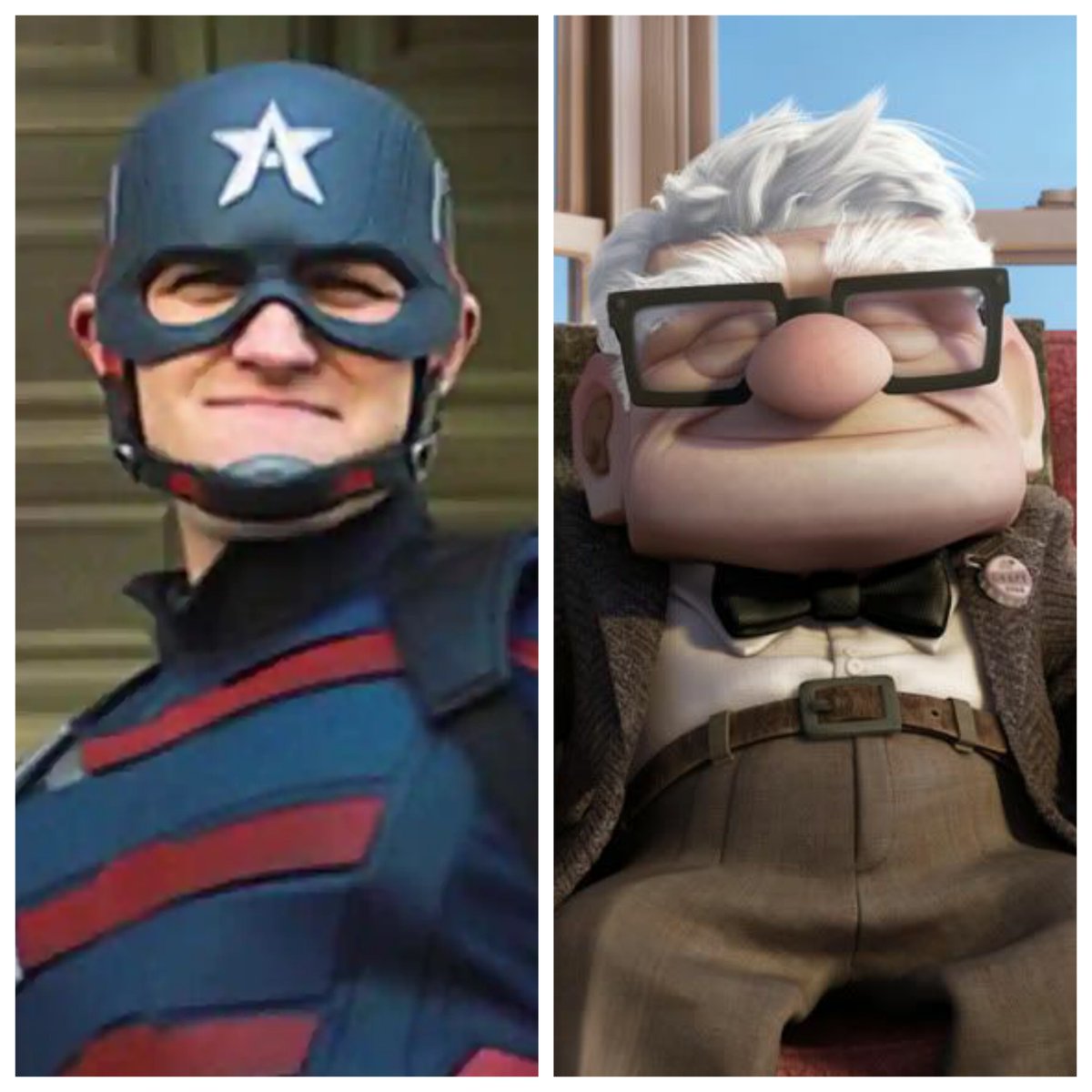 ShawEvans_'s tweet photo. New Captain America has me mad at the old man from Up.

#newCaptainAmerica #FalconAndTheWinterSoldier https://t.co/80JpA7RkDI