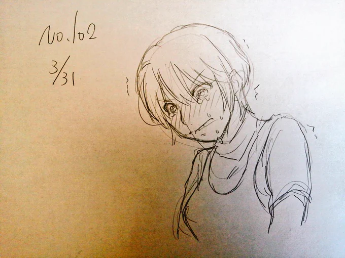 #1日1模写 102/365 