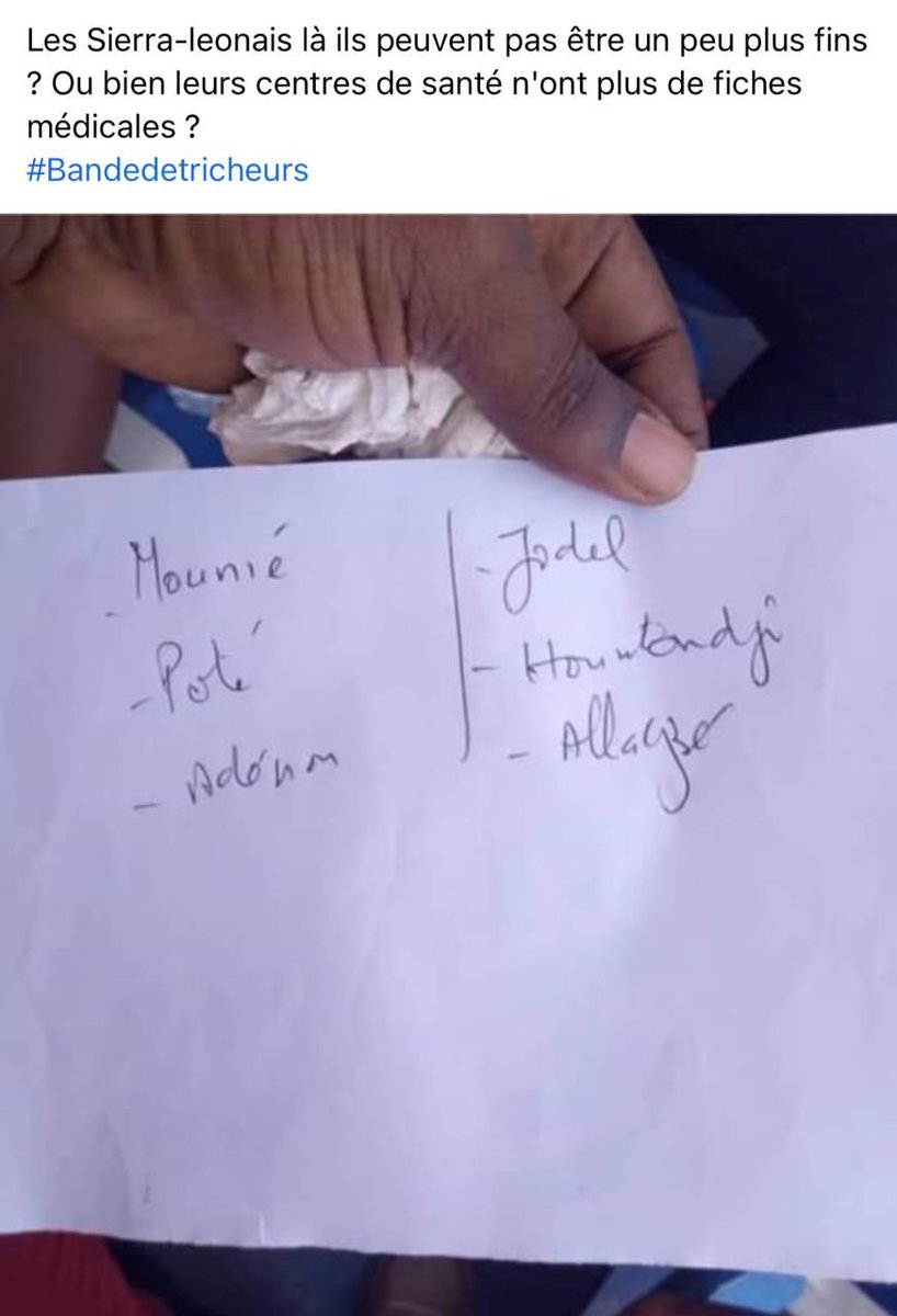 PatriickDamp's tweet photo. @IbrahimK_IBK @JohansenIsha @SLFA_sl @CAF_Online This is how  the Medical center in Sierra Leone deliver Covid Results in Sierra Leone 😂😂😂😂.

Your Doctor just select our best players and give them COVID 🤣.
Shame on you.

We are right to contest your fake test. https://t.co/1aCiSKizea