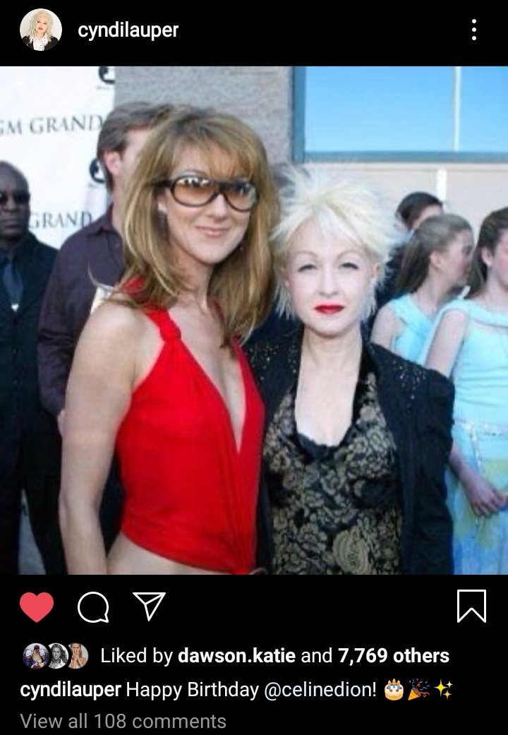 Legend greeted Céline Dion a happy birthday in an Instagram post 