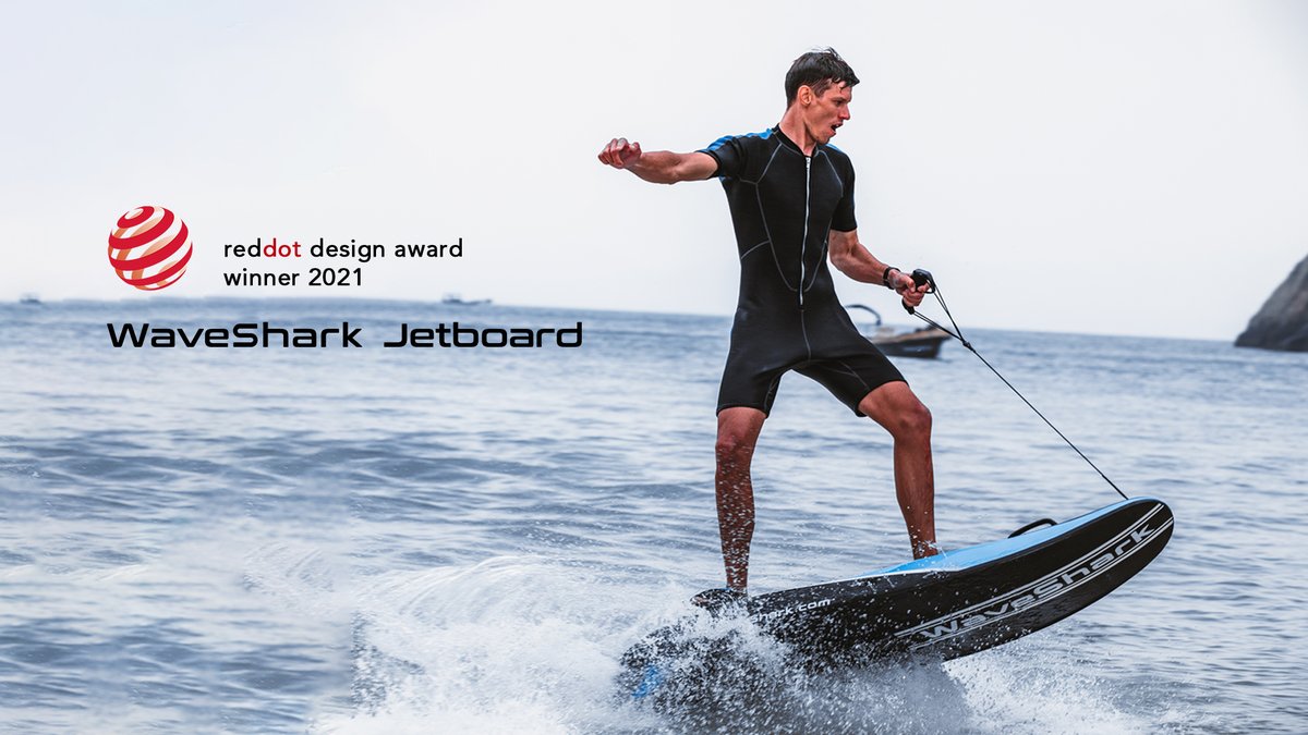 WavesharkGlobal's tweet image. Red Dot: Product Design Award for 2021! 
Thank red dot for recognizing the quality and design of #WaveShark . We'll #keepthrilling.
#reddot  #efoil #jetboard
