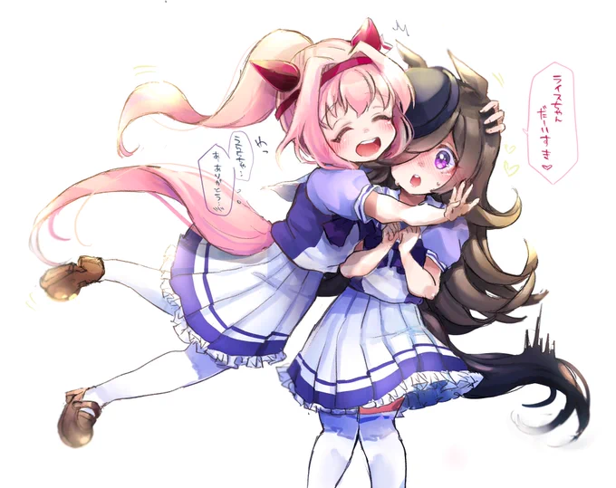 #今月描いた絵を晒そう
おーっとウマ娘すごい追い込だーー!! 
