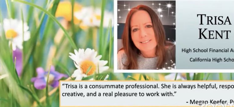 Congratulations to our Classified Employee of the Year, Trisa Kent! Cal High is lucky to have you!