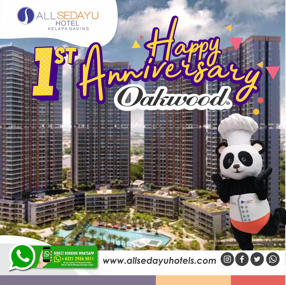 Happy 1st anniversary 🎂

#sisterhotel #ASGgroup #oakwad