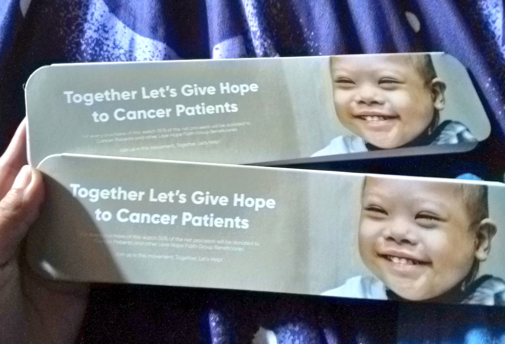 halfblindprince's tweet photo. "Every tick of this watch will bring hope to cancer patients."
50% of the net proceeds will be donated to cancer patients and beneficiaries. ๐๐
...and I'm excited to wear one of these. ๐โจ๐
#lovehopefaithgroup #togetherletshelp #lifesaverwatch https://t.co/Xh5nzMmFtO